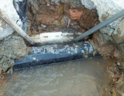 渑池测漏水之水管漏水